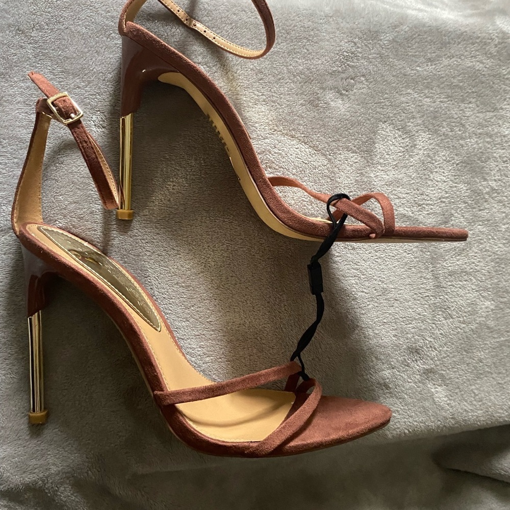 Express Elegant Brown Strappy Heels new size 9 - Picture 5 of 11